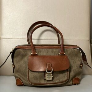 Dooney & Bourke Brown and Tan Handbag